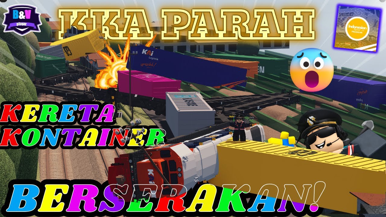KKA PARAH! KERETA KONTAINER BERSERAKAN! 😱😱