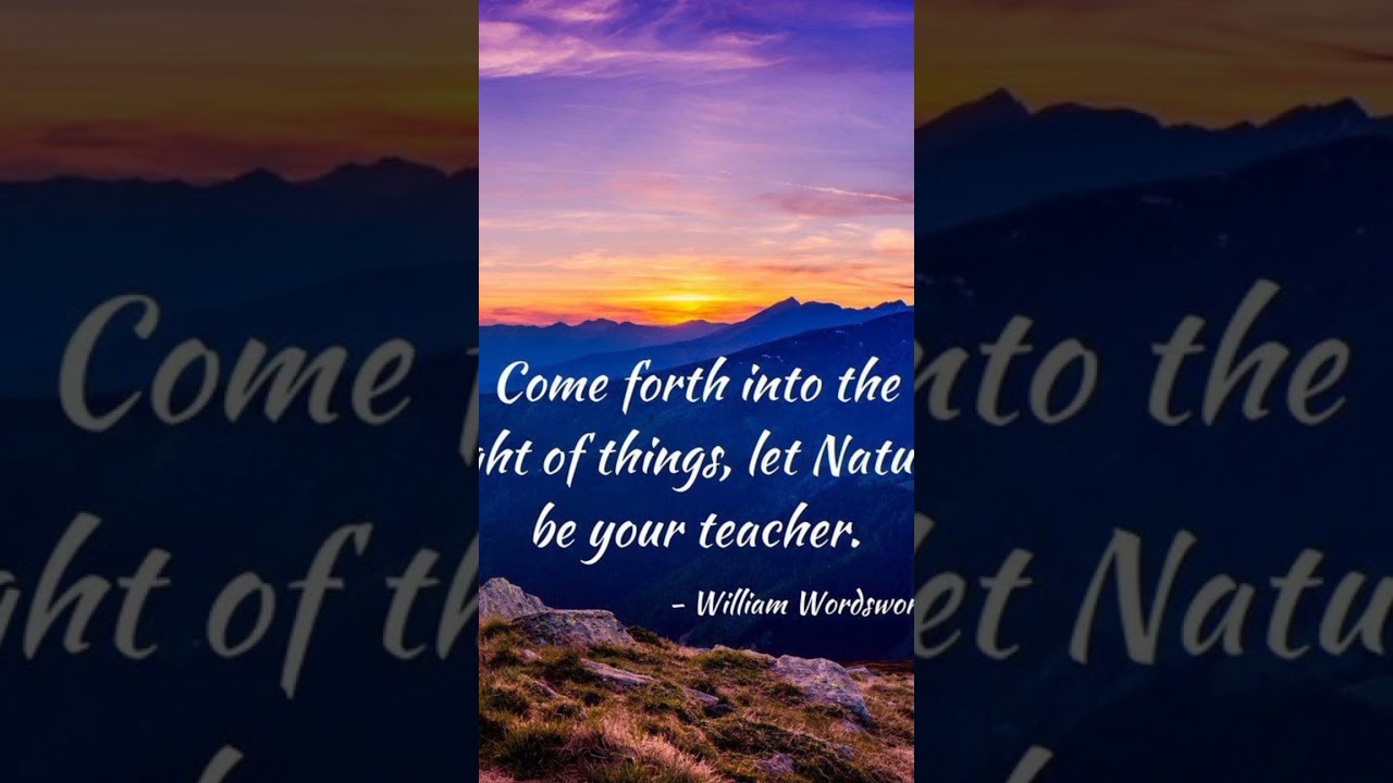 William Wordsworth Quotes about Nature | #shorts | Study admirers