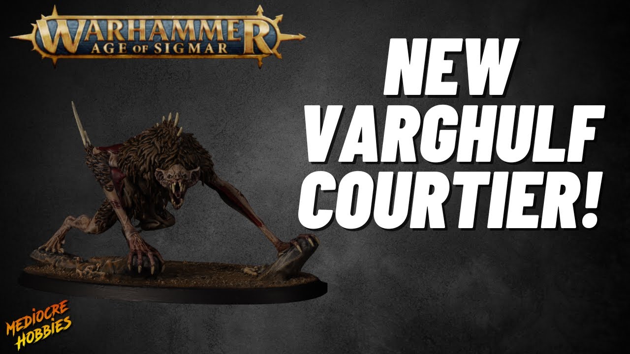 Paint the new Varghulf Courtier for Flesh Eater Courts for #ageofsigmar