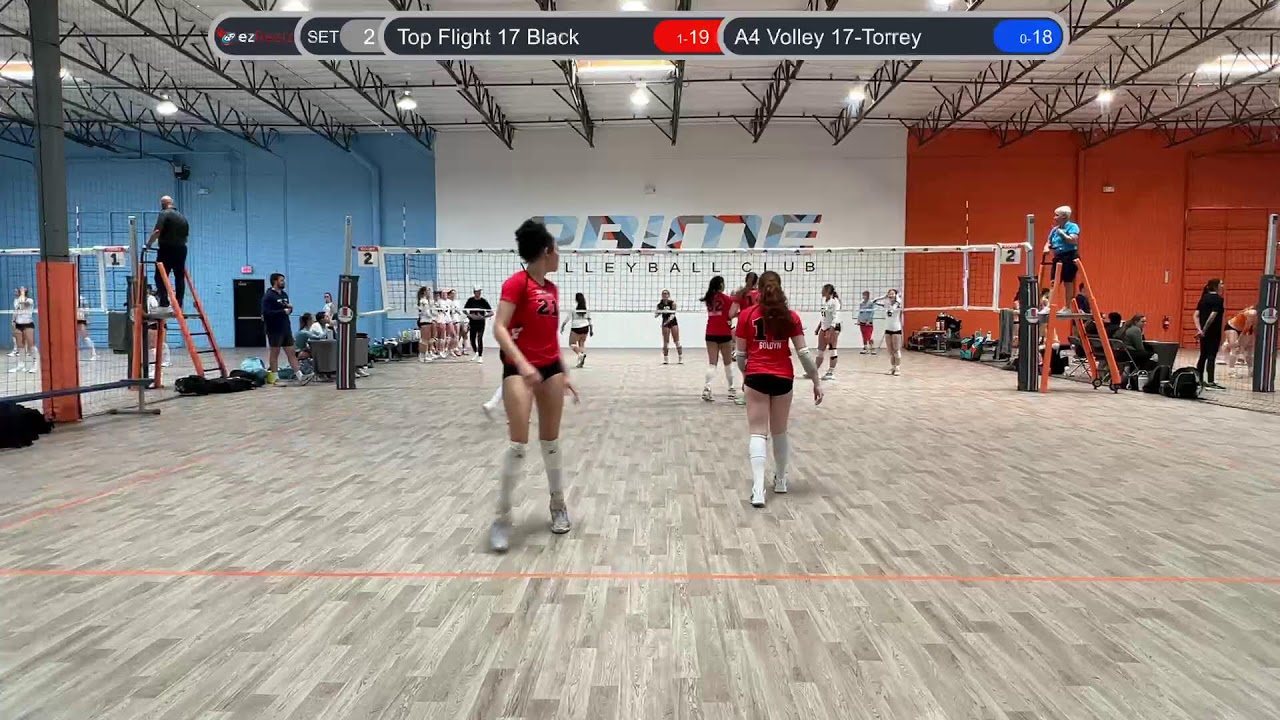 A4 Volley 17-Torrey vs Top Flight 17 Black, 2026-03-01, Day 1, Match 1, 2nd Set Match 1