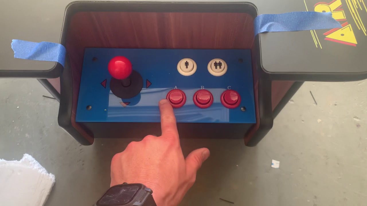 412 game board set up for Classic Cocktail and Deluxe Classic Cocktail Arcades.  AwesomeArcades.com