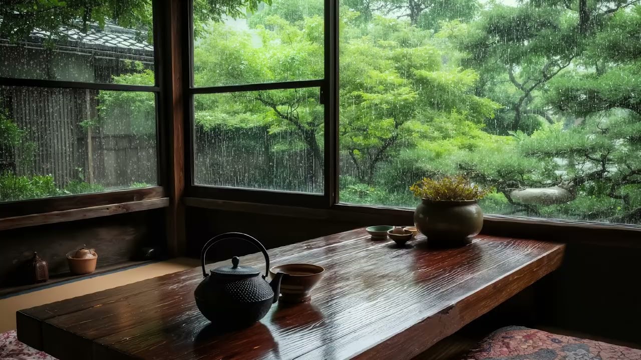 Soothing Piano + Rain Sounds | Healing Sleep Music for Anxiety and Calm the Mind, Stress, Meditation