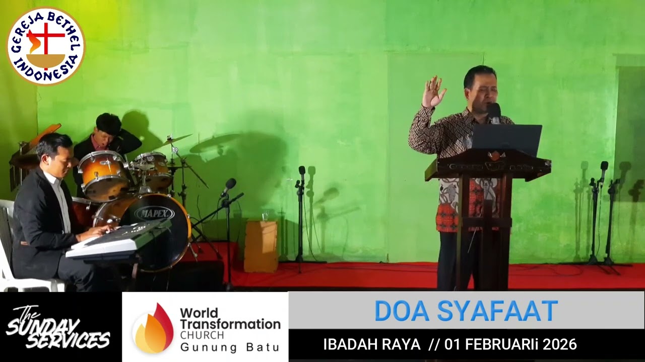 Doa Syafaat Ibadah Raya 01 Februari 2026