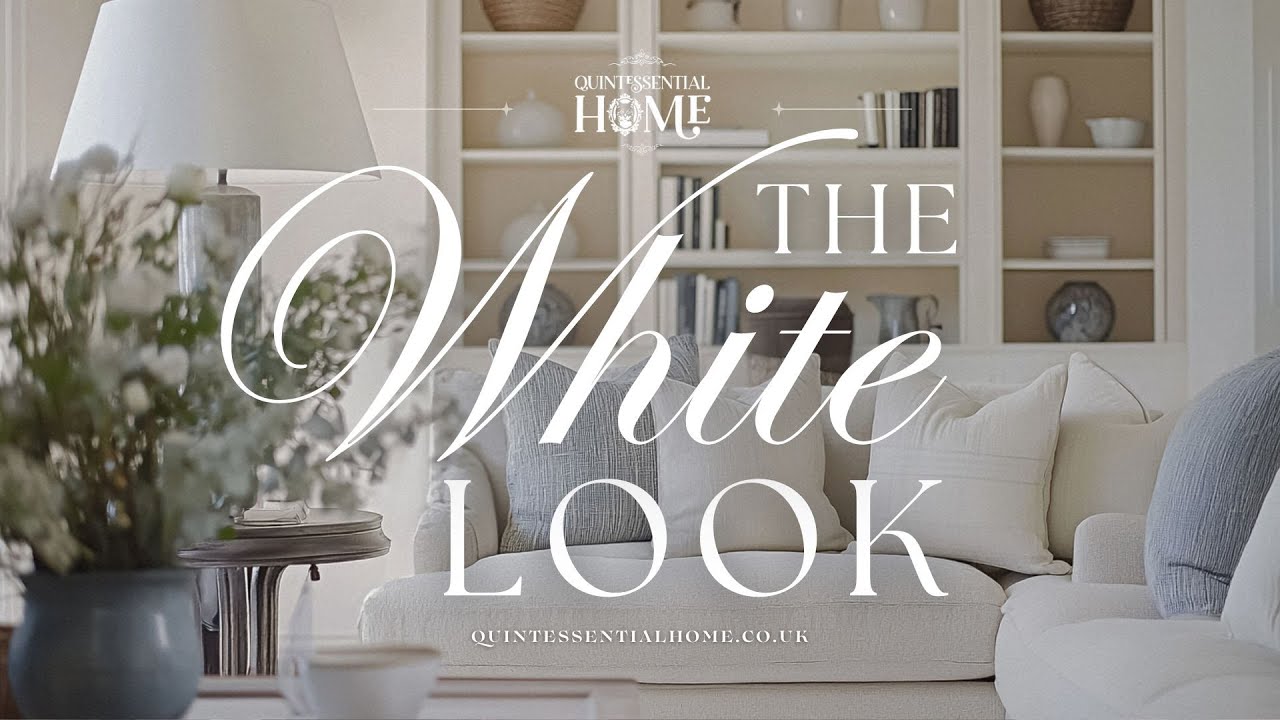 The White Look • White Decor Ideas • Calm Piano Jazz TV Background Music • Quintessential Home