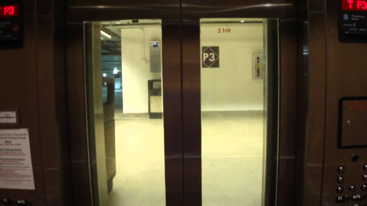 ThyssenKrupp Traction Elevator at Ellis Square Parking Garage Savannah, GA