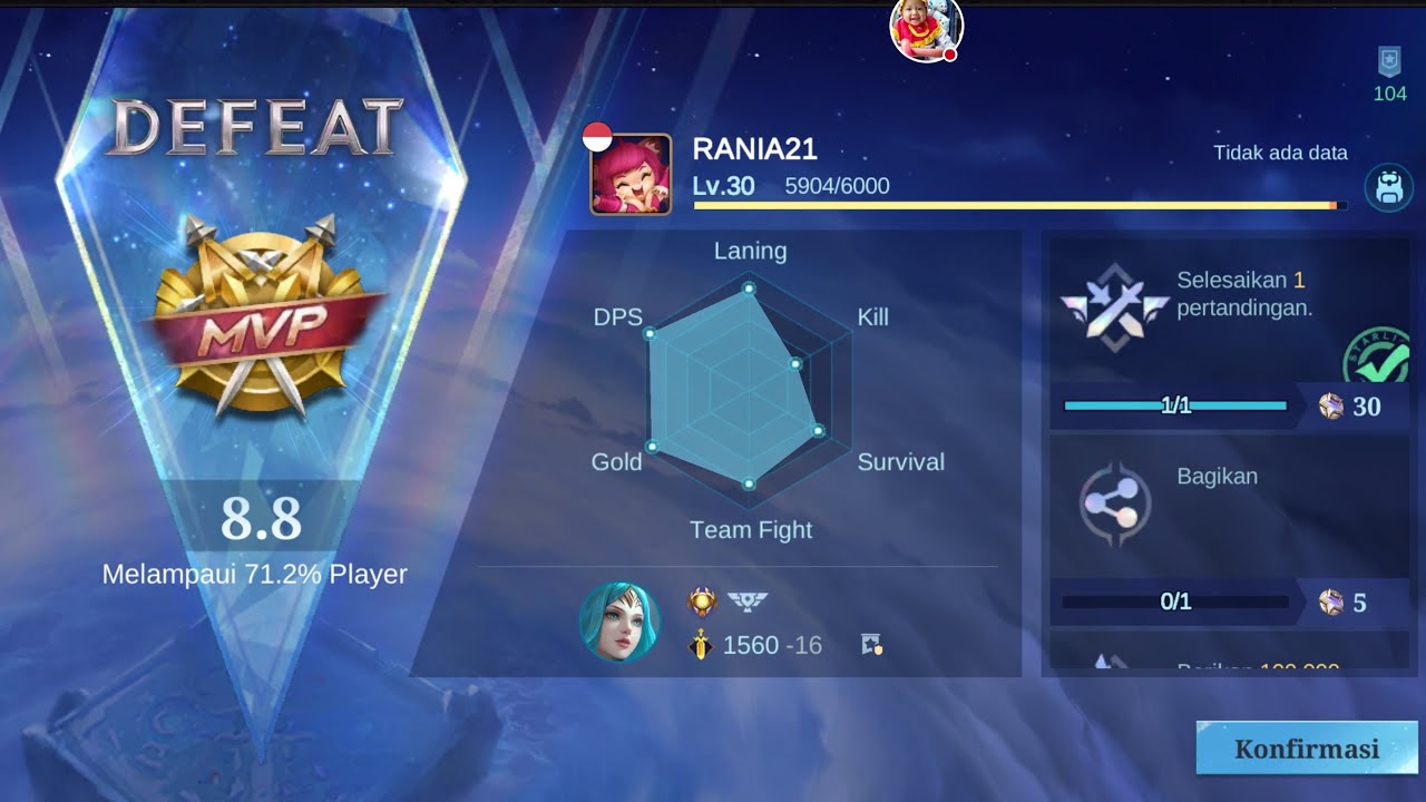 Mabar Bentar aja nemenin sahur🔥#rania #sahur #mabar #games #ml #mobilelegends #mlbb #bangbang #fyp