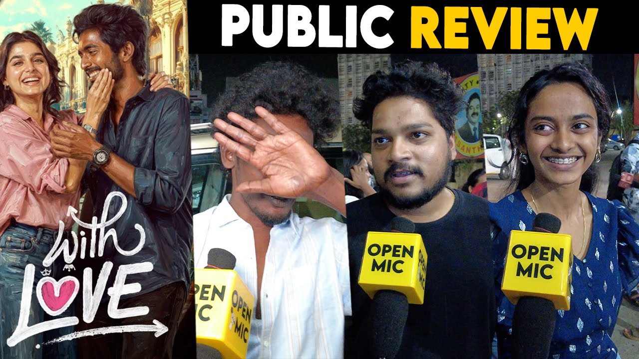 ❤️ With Love Movie Public Review | Abishan Jeevinth | Soundarya Rajinikanth | With Love Tamil Review