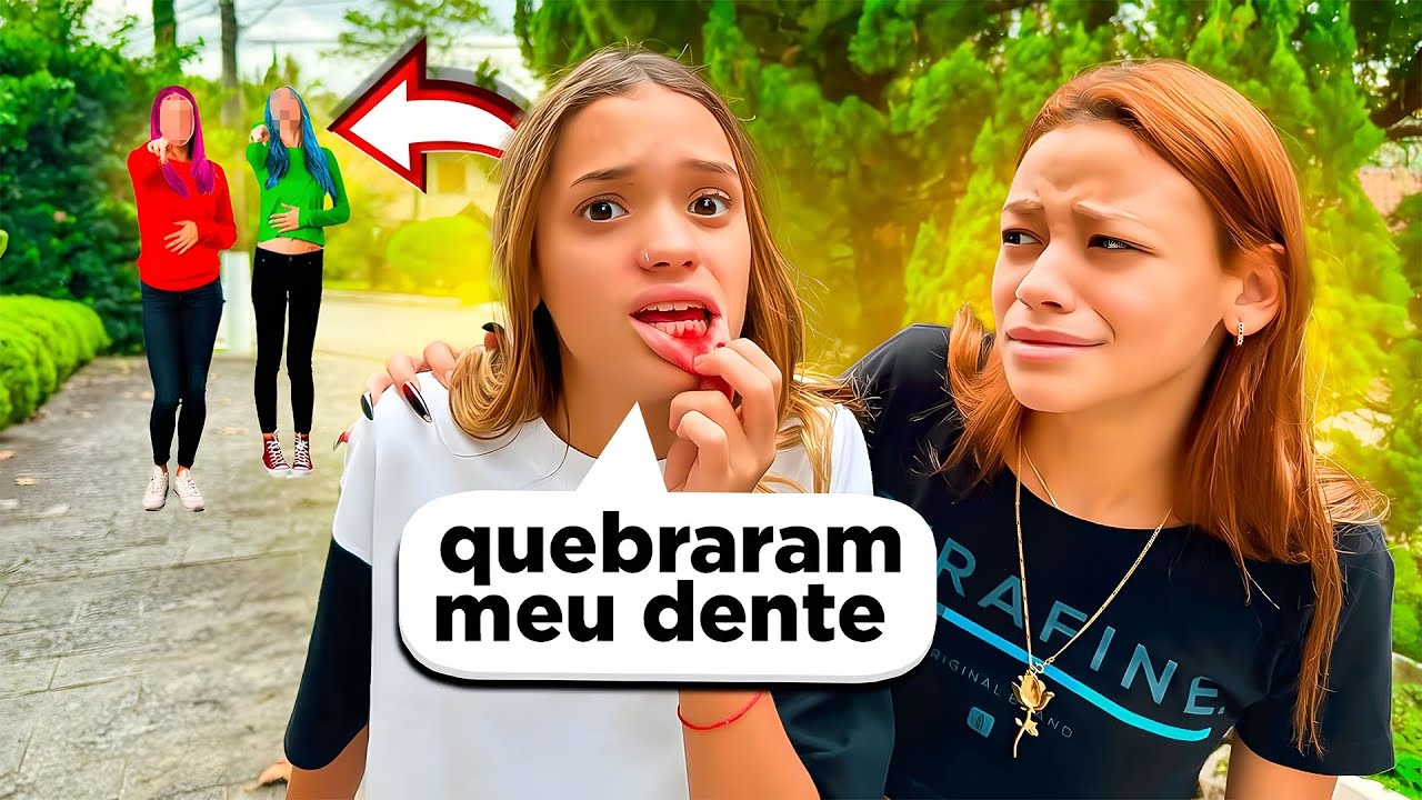 AS GAROTAS DO CONDOM&Iacute;NIO QUEBRAM O DENTE DA MANU MAIA!!