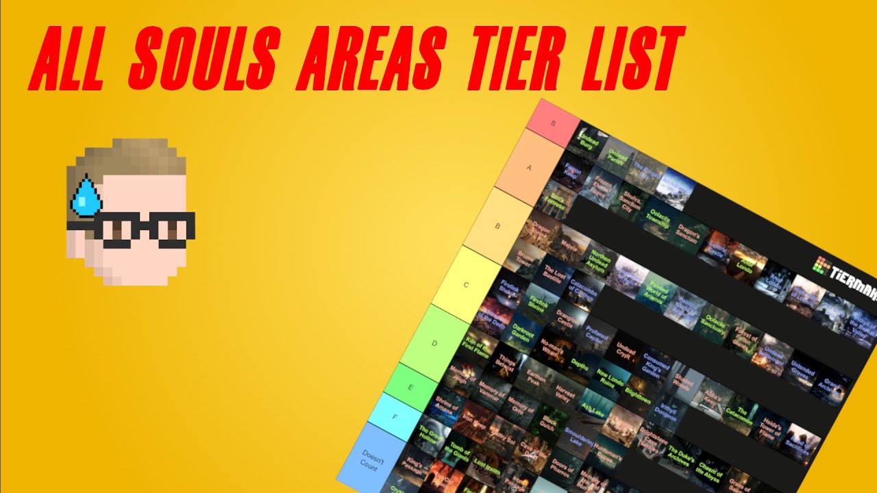 Ranking ALL The Areas Of The Dark Souls Trilogy In a Marathon Tier List!