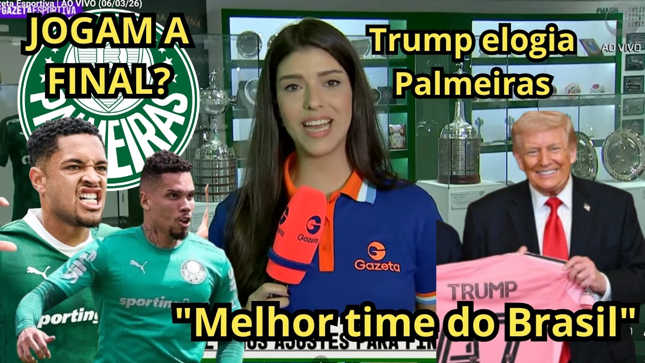 Vitor Roque treina com grupo e fica mais perto de jogar final do Paulista +Trump elogia Palmeiras