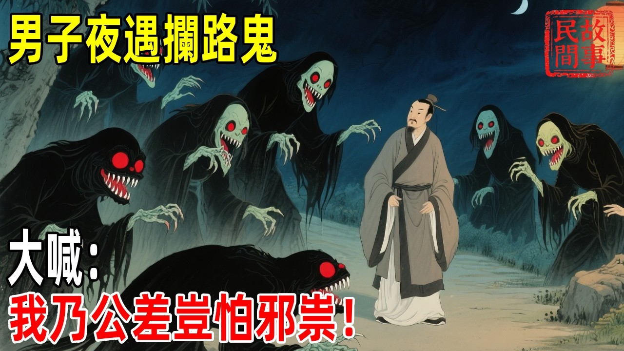 男子夜遇攔路鬼，大喊：我乃公差豈怕邪祟！【壓箱底的舊事】#故事#民间故事#故事会#民間故事#故事會#温馨故事#民间传统故事