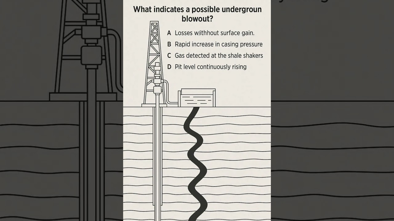 Underground Blowout Indicator. Q31 #drillinghse #iwcf #wellcontrol