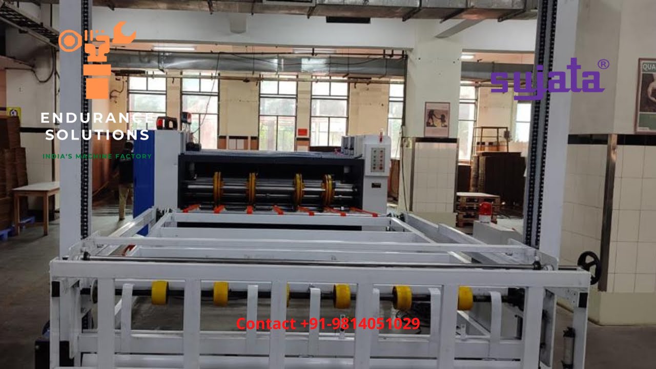 Two Color Printer Slotter with Stacker