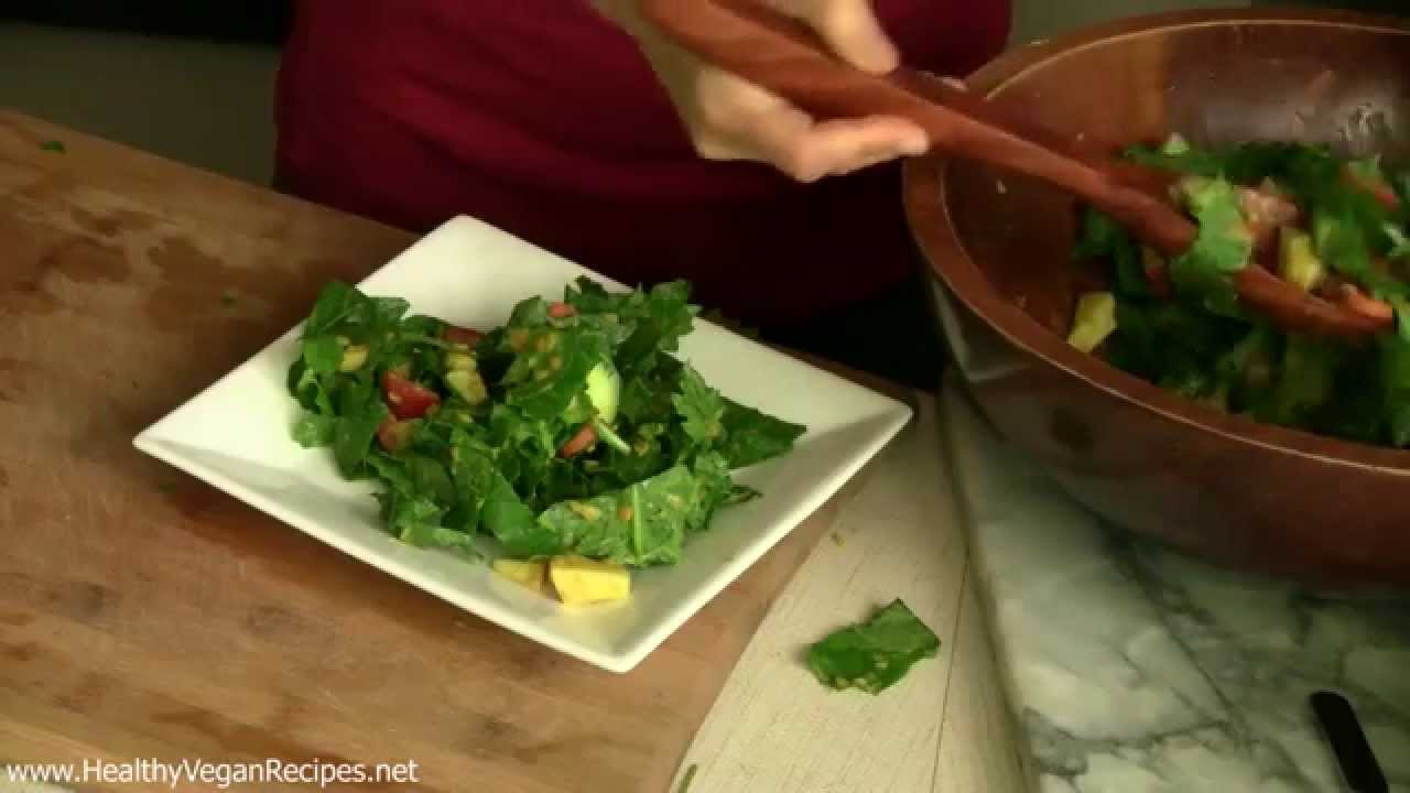 Baby Kale Salad With Apple