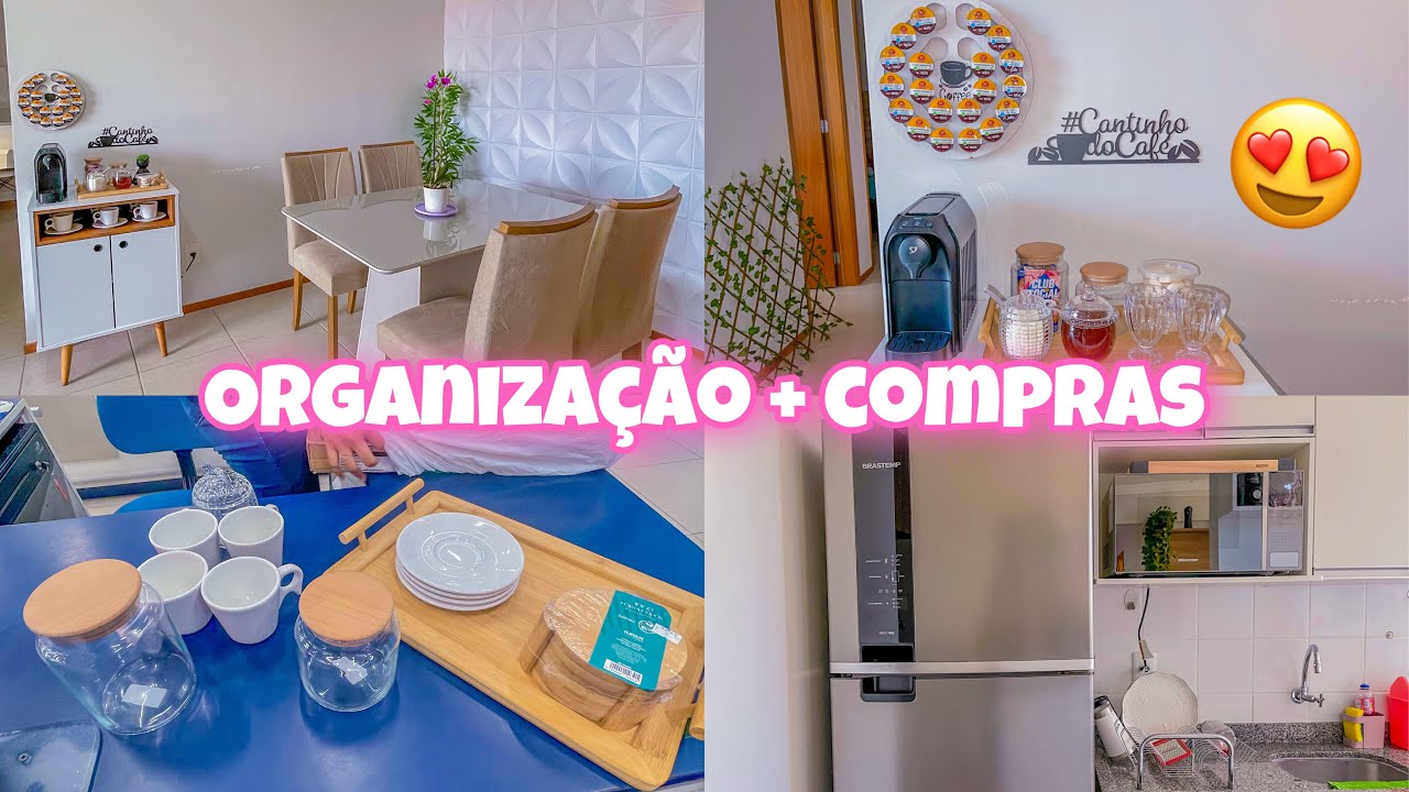 UMA NOVA CONQUISTA ❤️ ROTINA NO APTO NOVO + MONTEI O CANTINHO DO CAFÉ 😍
