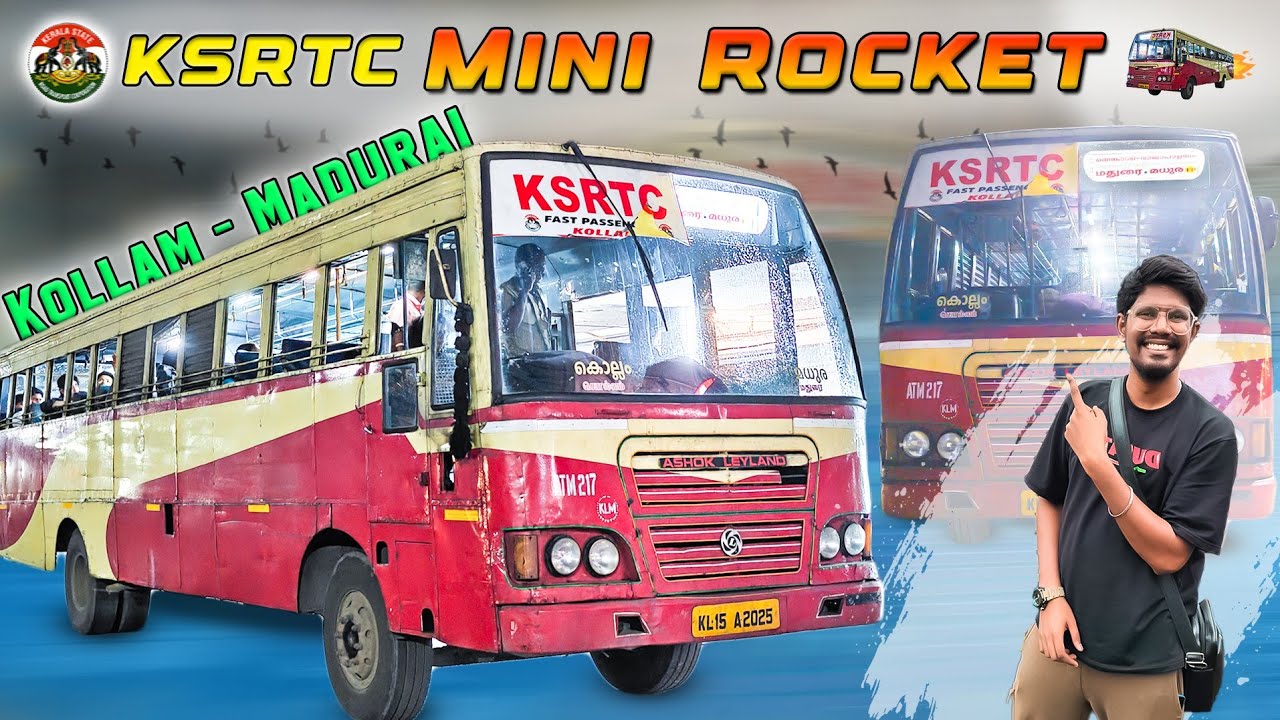 🛑40 years old service to Madurai😱| KSRTC Kollam - Madurai Fast passenger| Arvi TraVlog| Vlog - 288