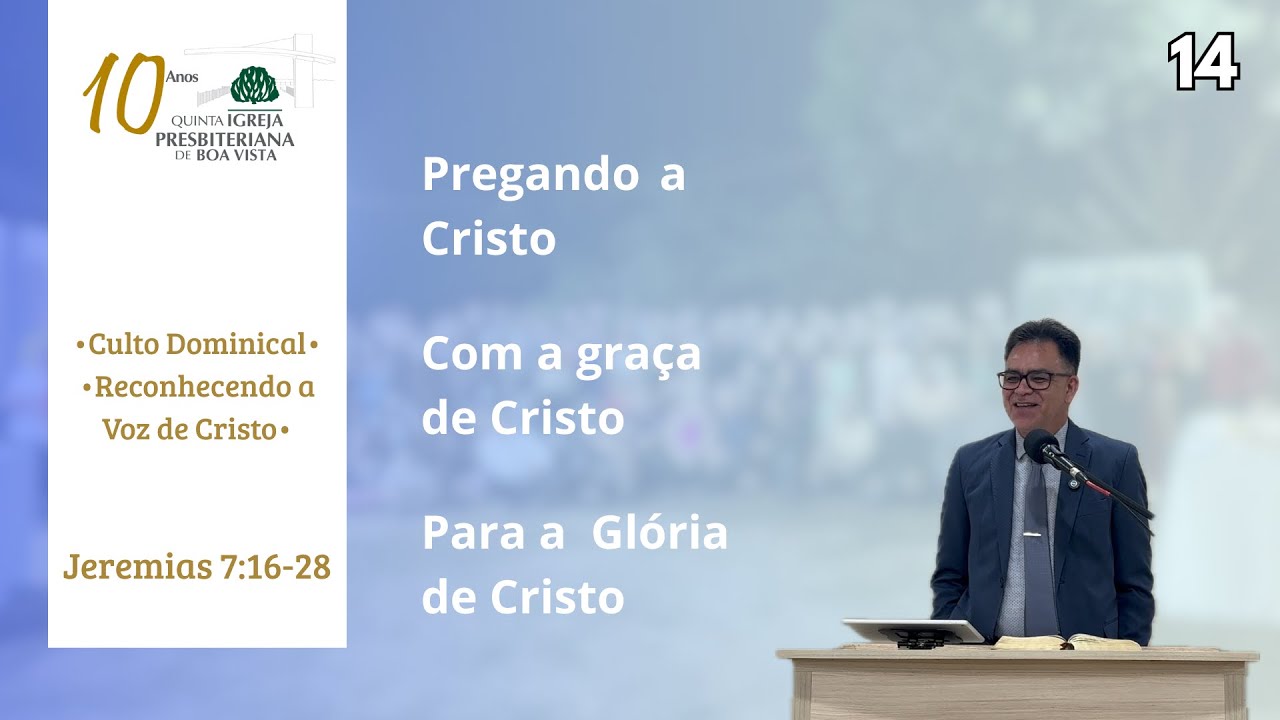 Jeremias 7:16-28 • Culto Dominical • Reconhecendo a Voz de Cristo • Rev Hermes • (18/01/2026)