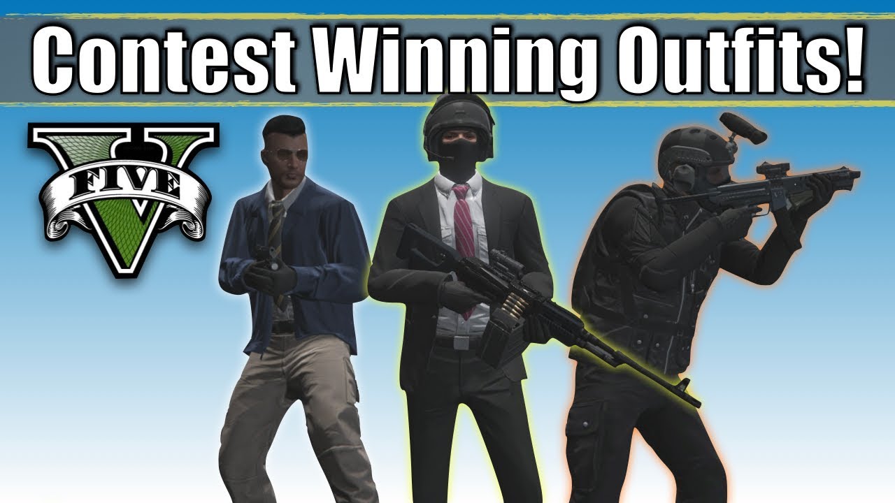 GTA V - Contest Winning Outfits! Heist, FIB, Gas Mask Ops | Top Custom Outfits