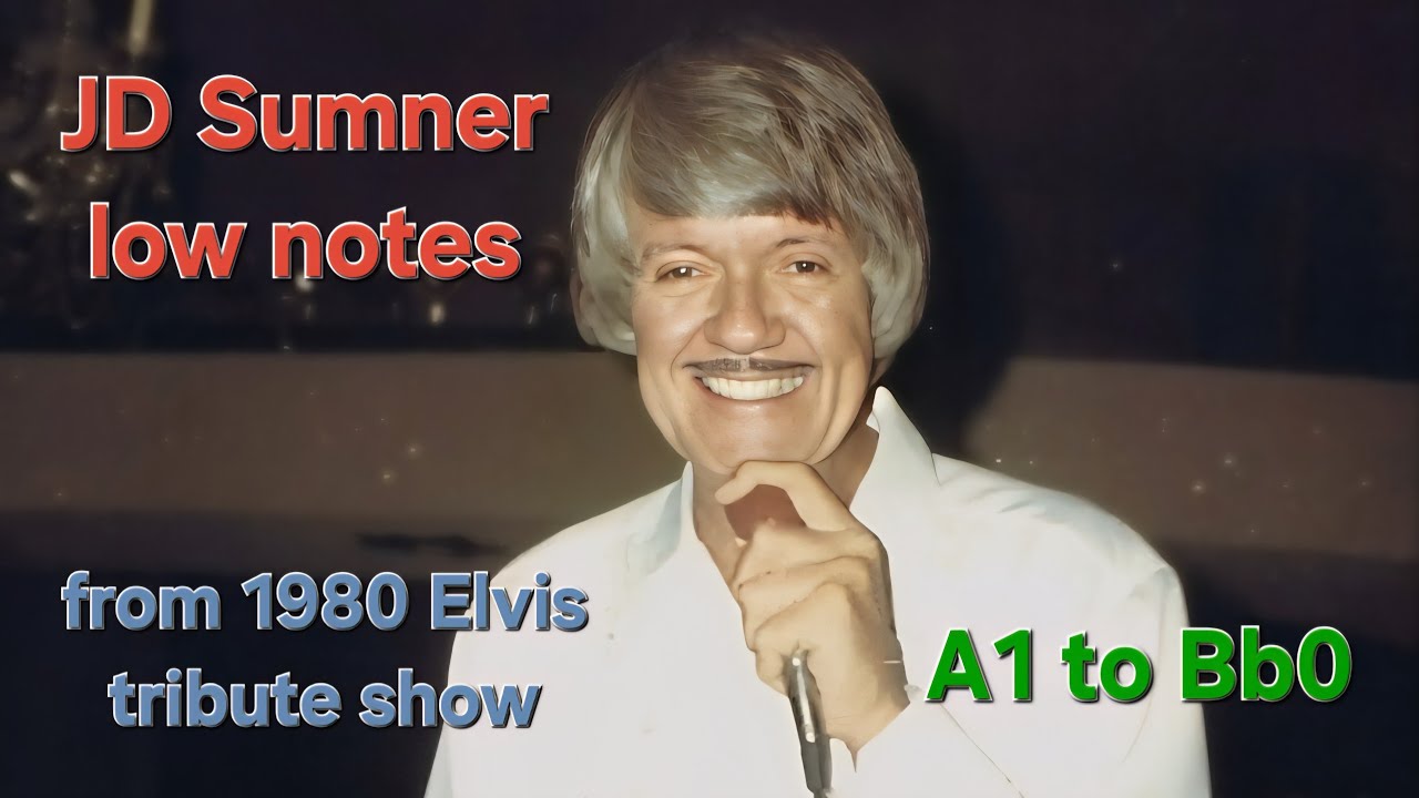JD Sumner low notes from the 1980 Elvis tribute show (A1 to Bb0)