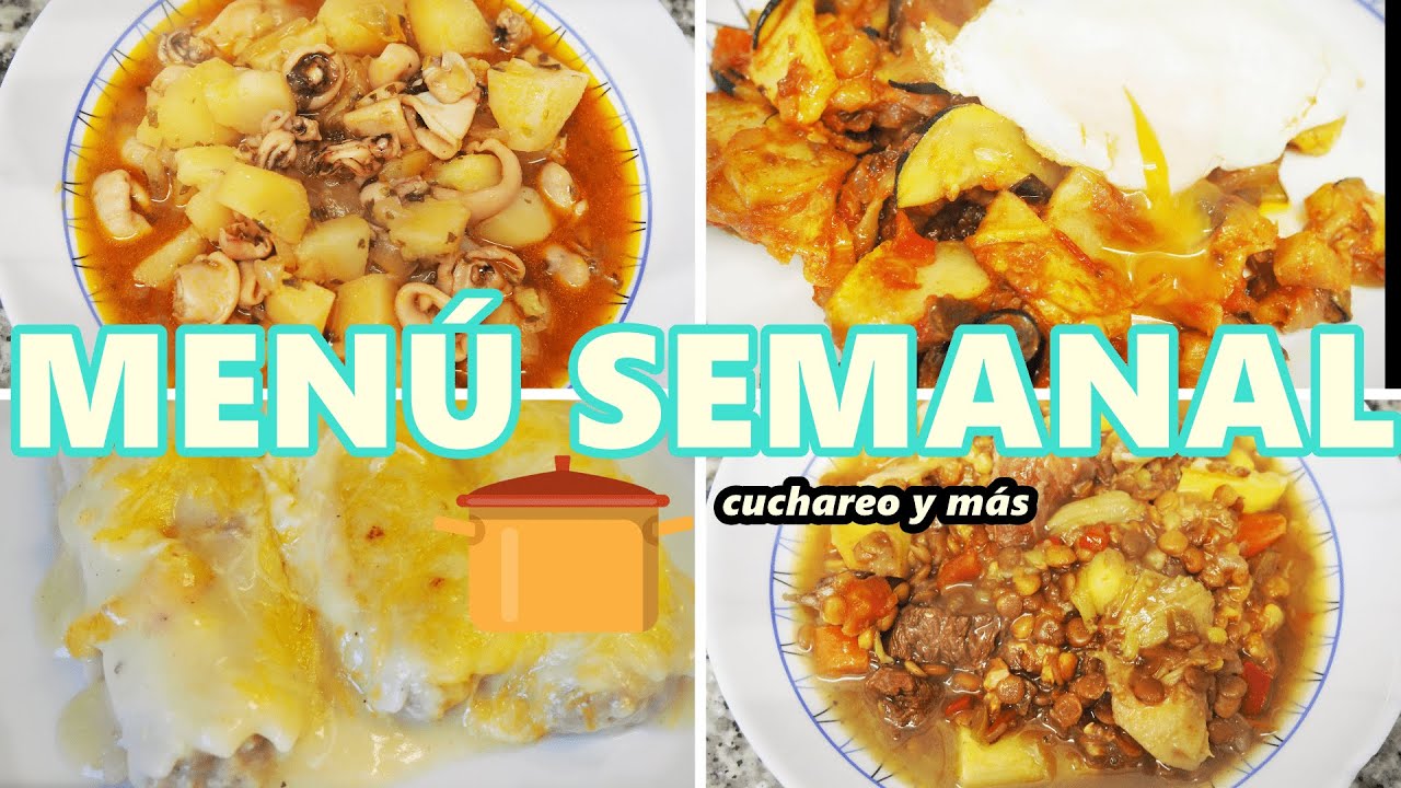 MENU SEMANAL | ¿QUE COMEMOS ESTA SEMANA?