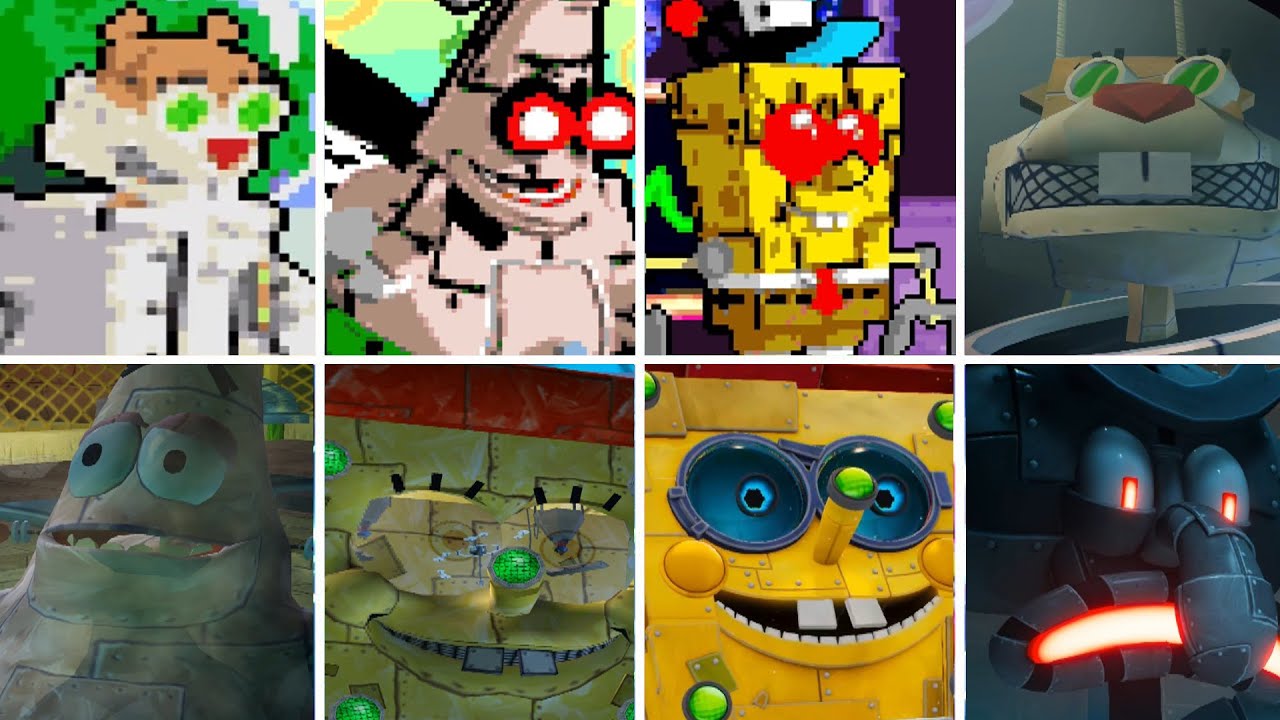 SpongeBob: Battle for Bikini Bottom Series - All Robot Bosses
