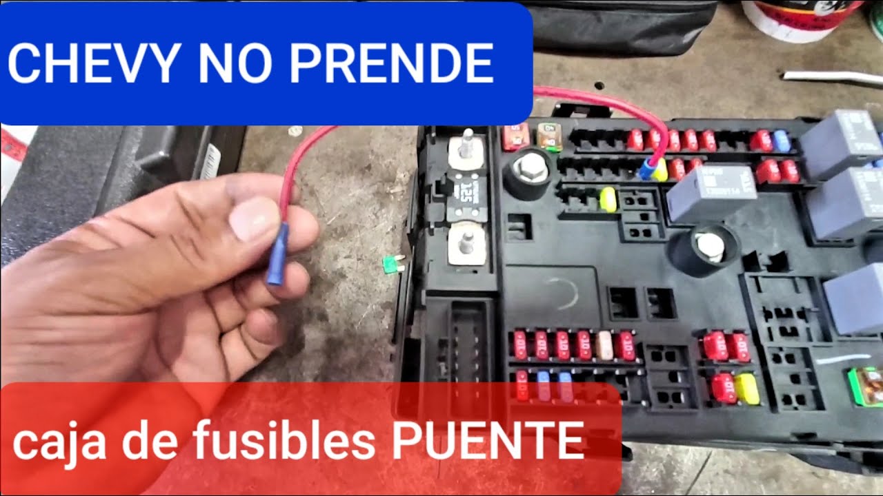 Chevrolet express no prende - caja de fusibles puente (bypass)