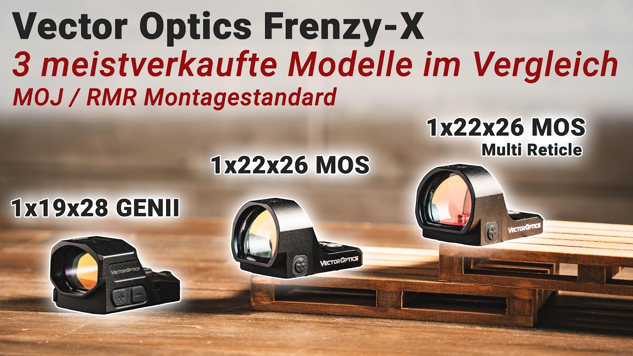 3 Bestseller Budget-Red-Dots mit RMR-Footprint von Vector Optics: Vergleich