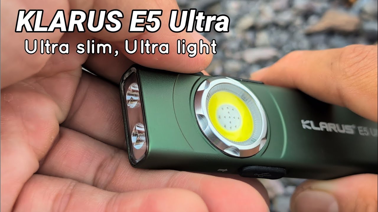 Ultra slim flashlight | Klarus E5 Ultra.