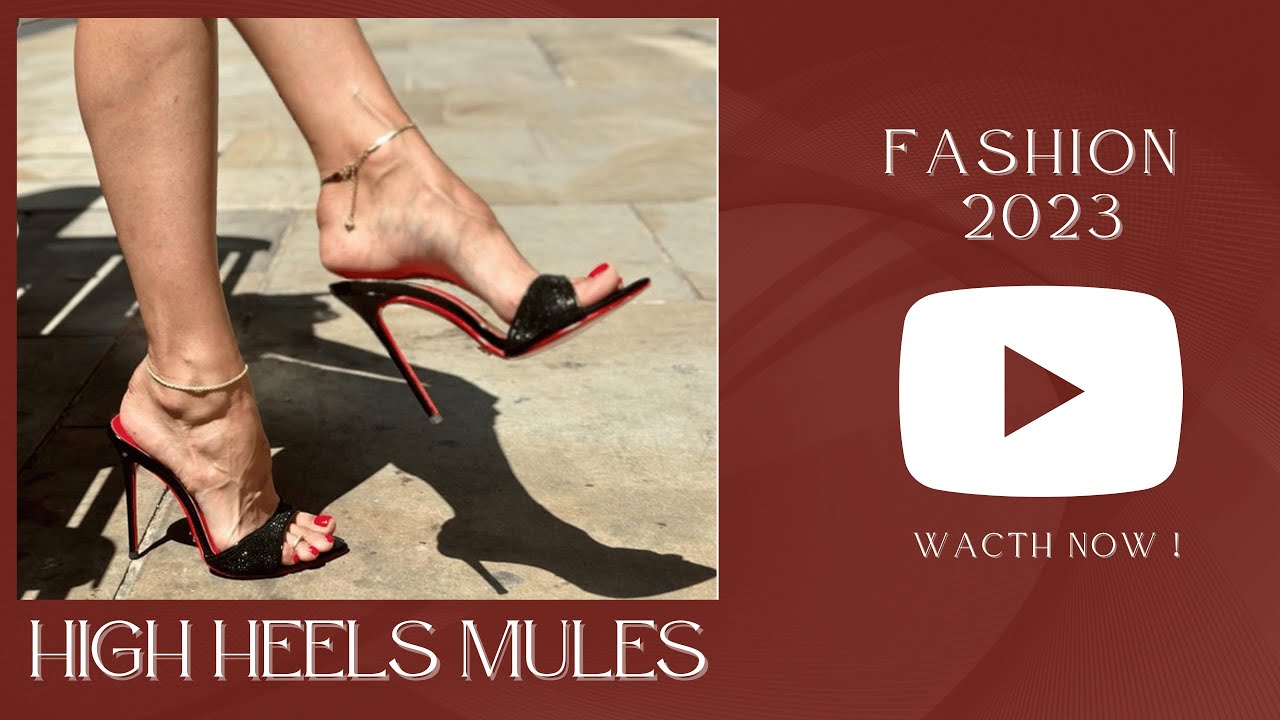 Step into Sophistication: Opentoe High Heel Mules! 