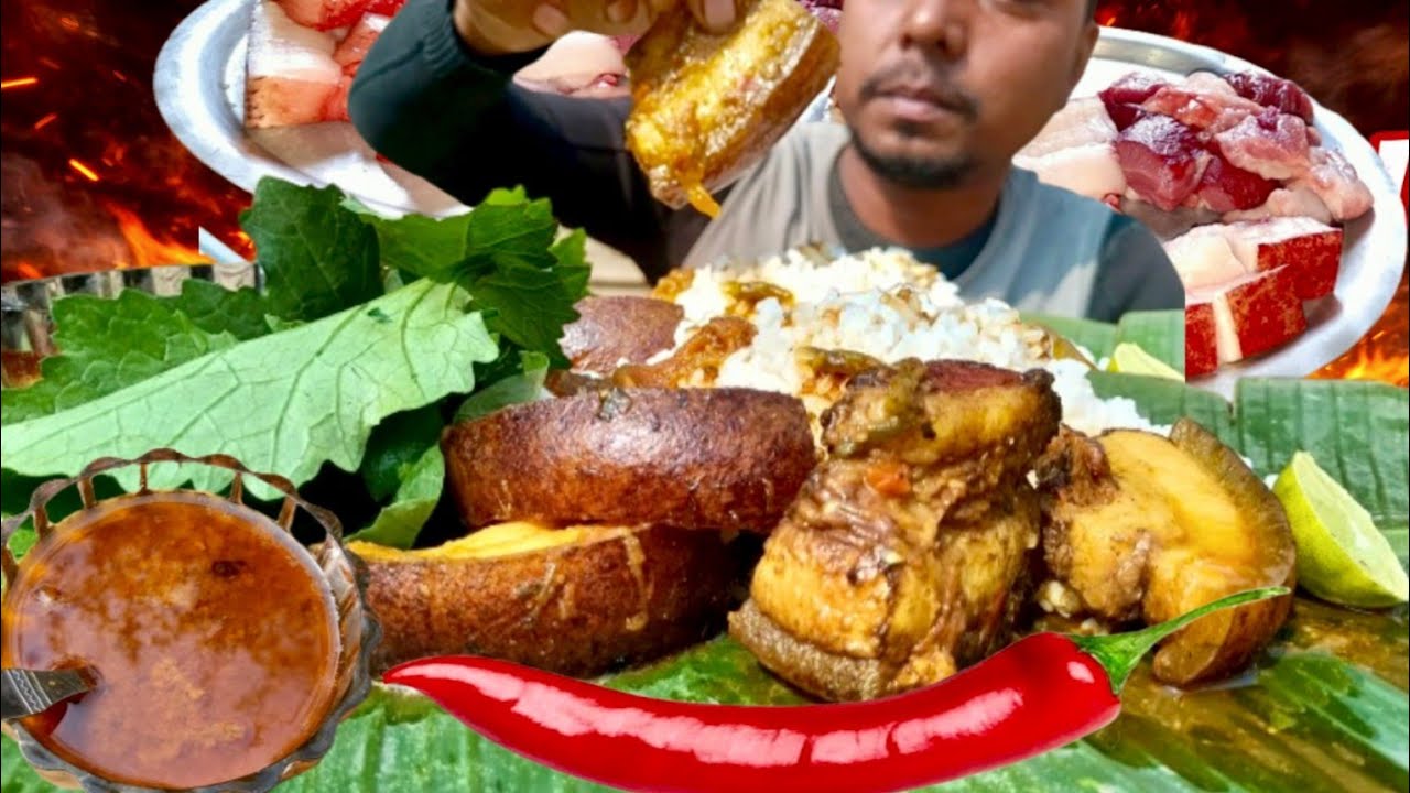 Desi Fat Pork Mukbang 🔥 | Village Style Eating 