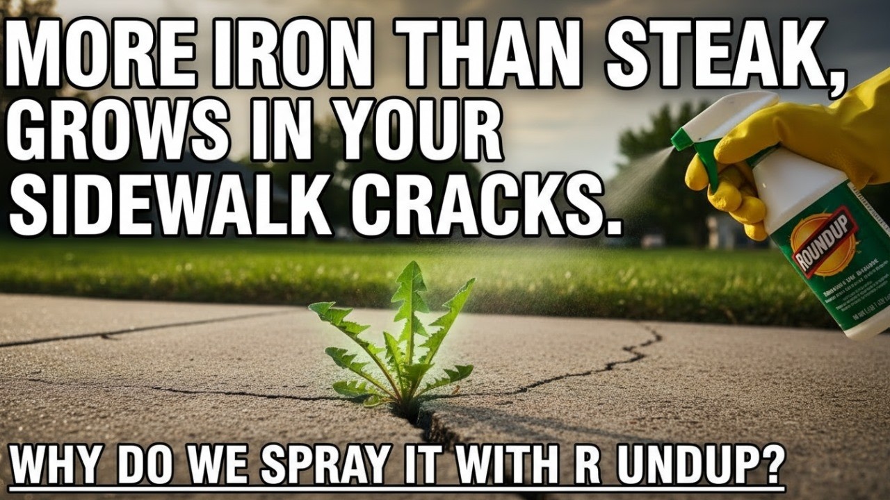 More Iron Than Steak, Grows in Your Sidewalk Cracks. Why Do We Spray It With Roundup?