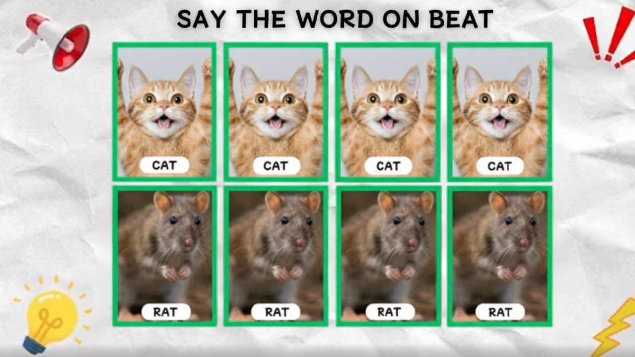Say The Word On Beat. LEVEL 1 TO 5