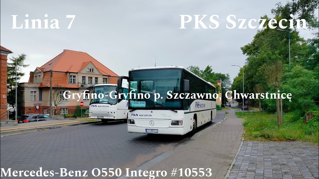 Gryfino Linia 7 Gryfino-Gryfino p. Szczawno, Chwarstnicę Mercedes-Benz O550 Integro #10553