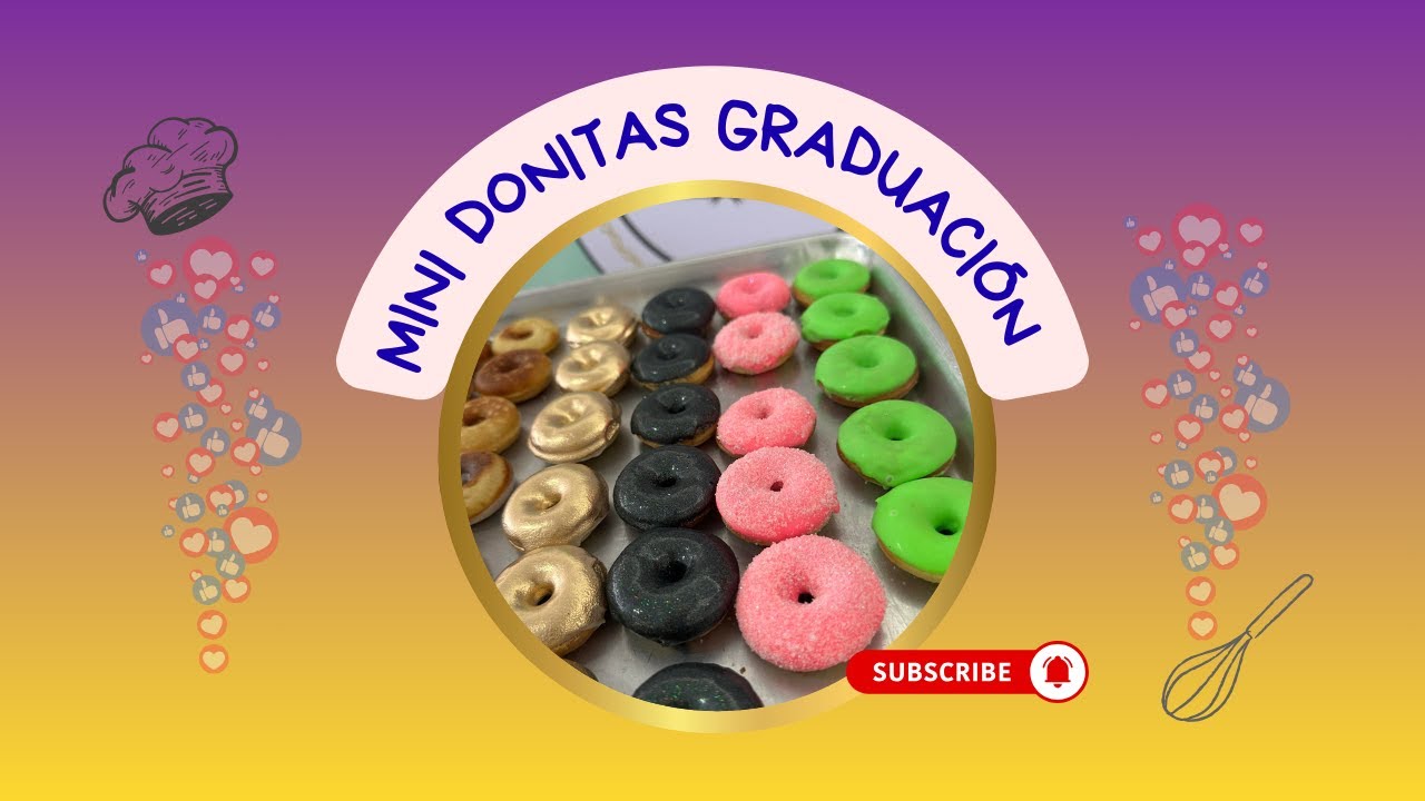 MINI DONITAS PARA GRADUACIÓN