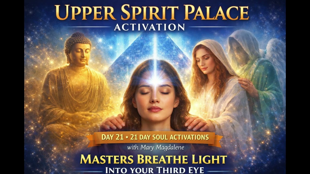 Day 21🌟Upper Palace Activation Masters Breath Light Into your Third Eye With Angels +Divine  Masters