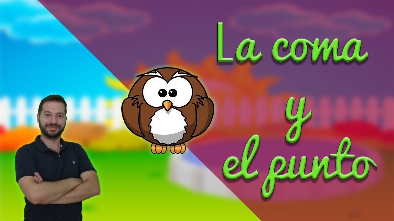 EL punto y la coma.  Lengua en primaria. Aprendo y me divierto con Miguel y sus amigos