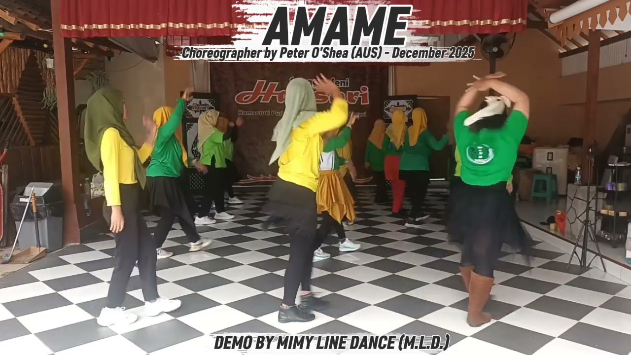 AMAME || LINE DANCE || Choreo:Peter O'Shea (AUS) - December 2025