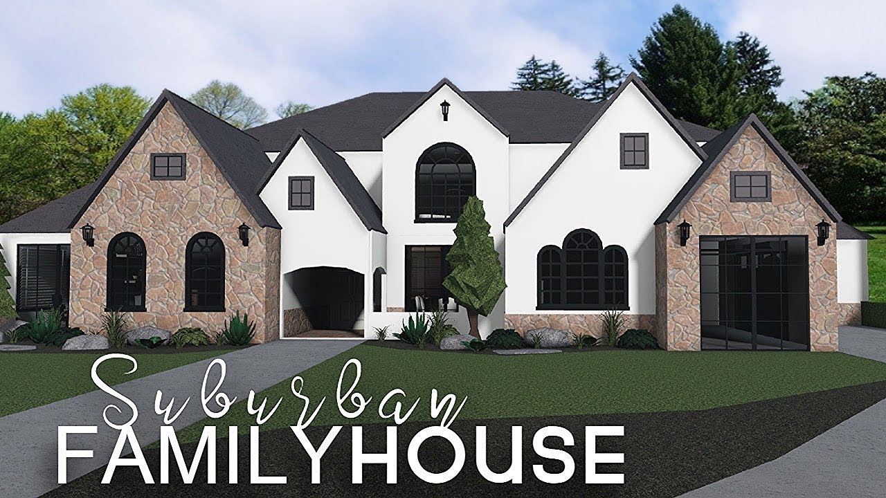 Bloxburg: 100k No Advance Placing Suburban House | ROBLOX bloxburg