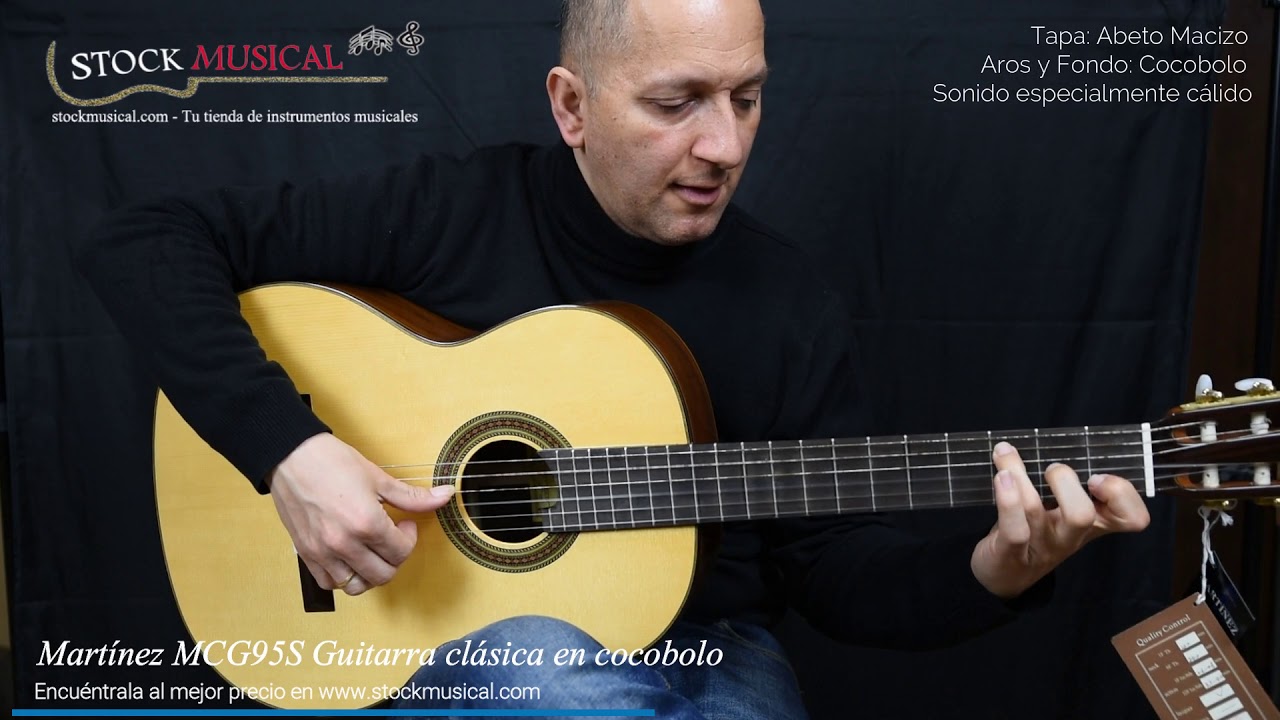 Mart&iacute;nez MCG95S guitarra cl&aacute;sica en madera de cocobolo
