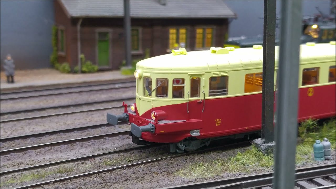 Modélisme Ferroviaire Trains Miniatures SNCF Autorail  Mistral X 3710 De Dietrich HO LokSound