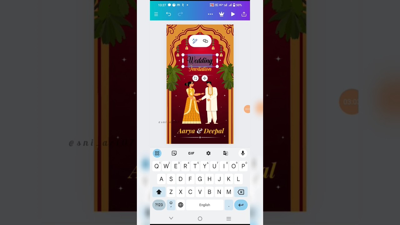 How to create invitation video in Bengali/ How to create invitation video in mobile #viralshort #...