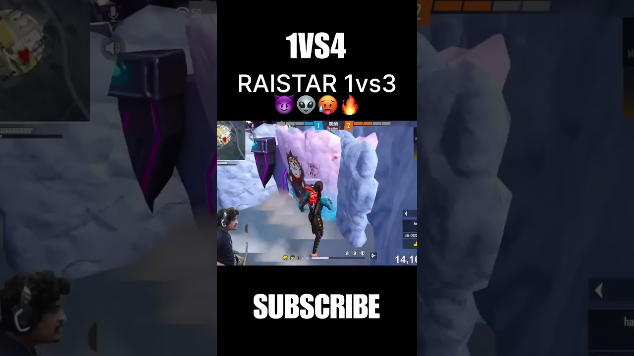Raistar 1 vs 3 👽😳🥵Clutch GyanGaming Op Reaction Garena Free Fire #raistar #shorts #gyangaming