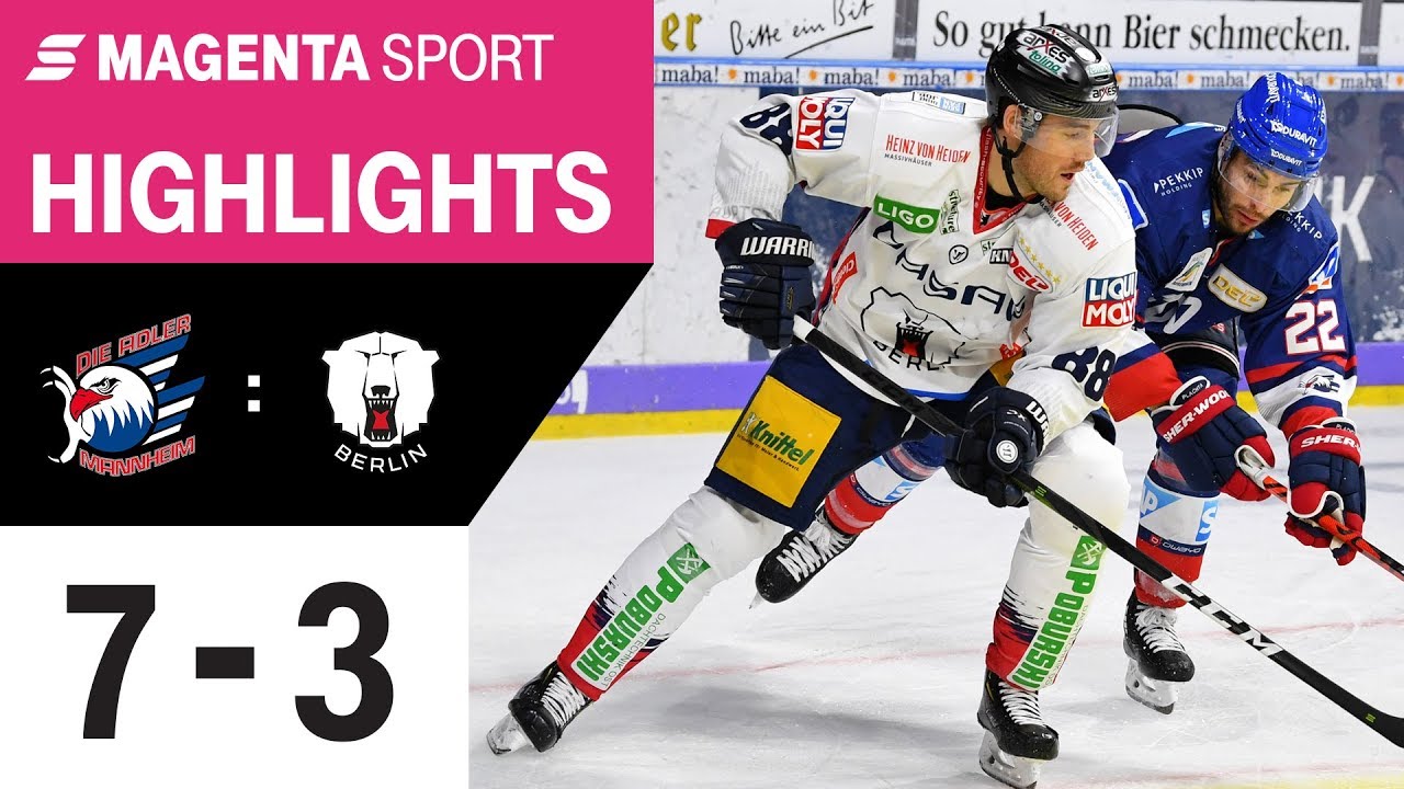 Adler Mannheim - Eisbären Berlin | 20. Spieltag, 19/20 | MAGENTA SPORT
