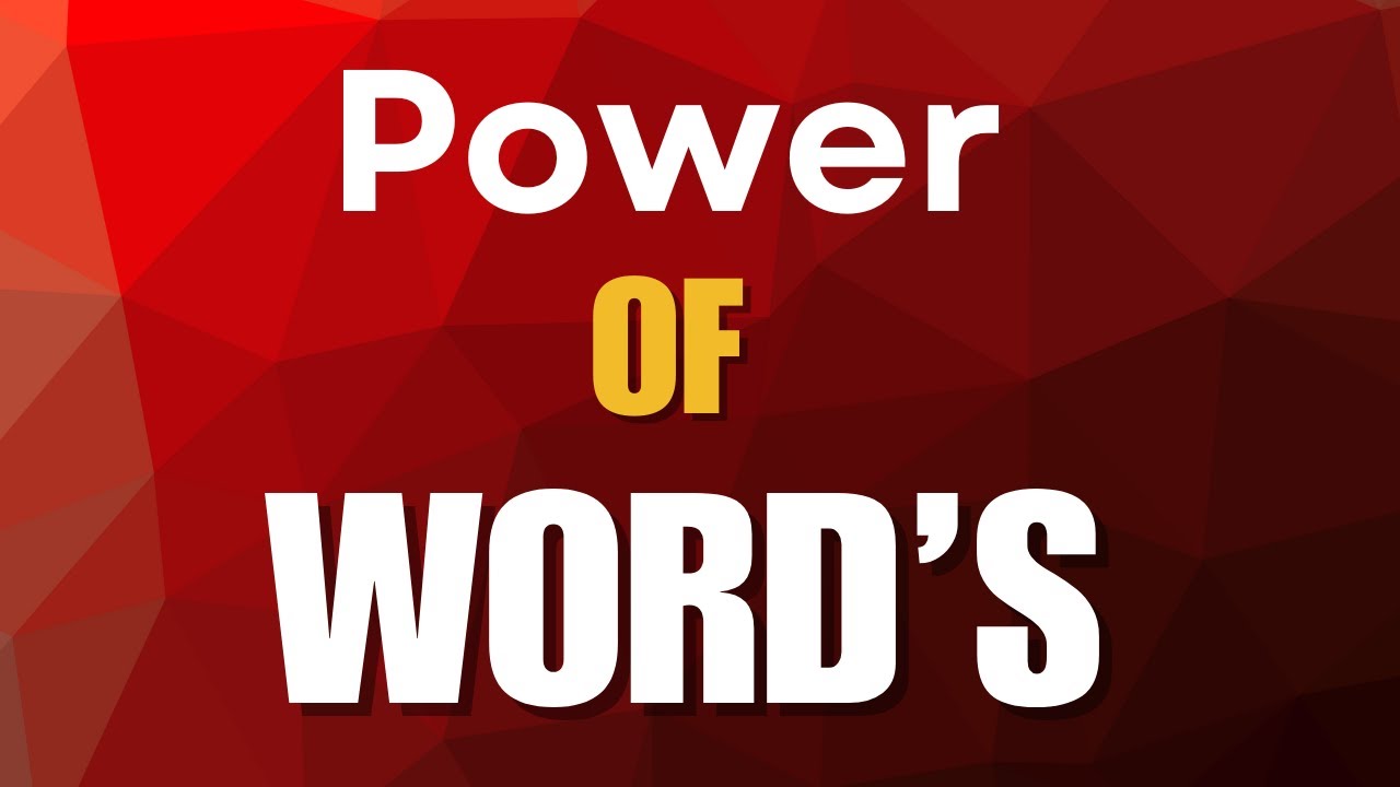 Power of word's || How your word change your life || learning english with subtitle 