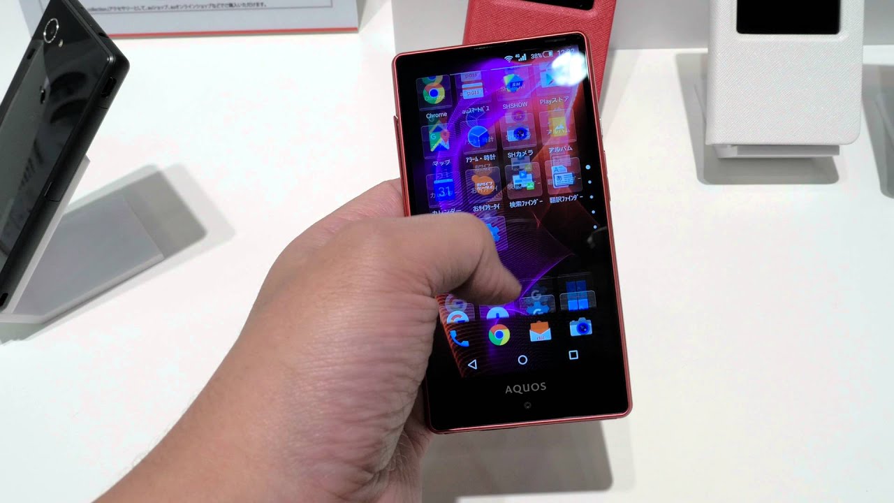 au AQUOS SERIE mini SHV33の外観【4K】