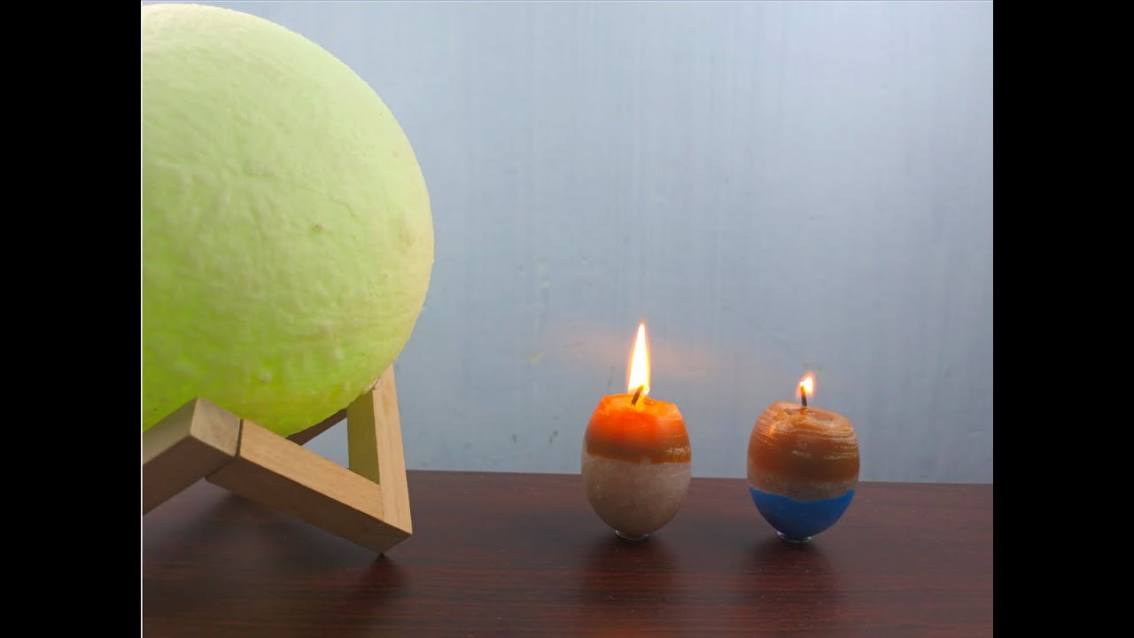 How To Make Candles Using Egg Shell  | Make Your Own Candles