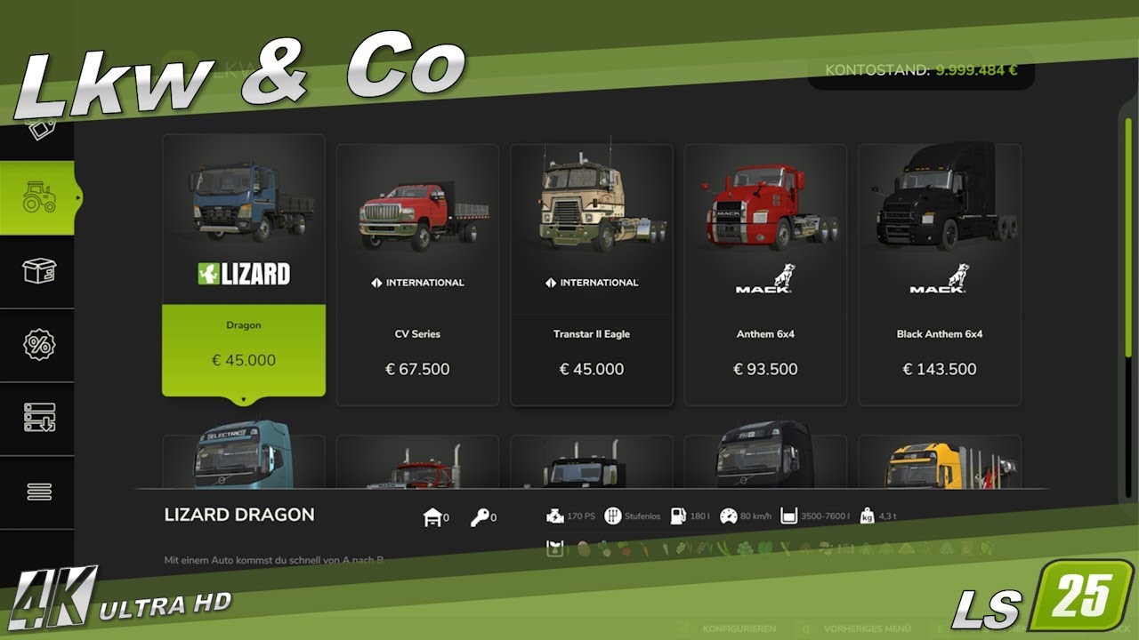 LS25 / FS25 🚜 - Fahrzeuge - Lkw & Co - 4K