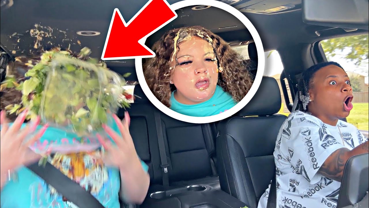 Резкий рывок по тормозам над девушкой **Безумие** 😱