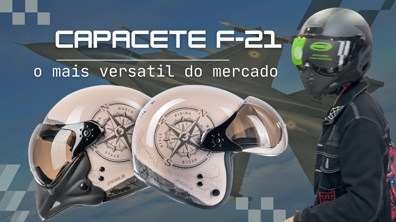 Capacete Peels F-21: O Capacete Que Une Versatilidade e Estilo