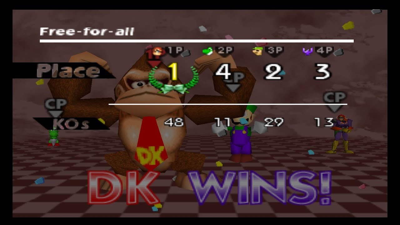 Super Smash Bros. 64: 30 Vidas.